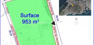 Terrain seul à Sète en Hérault (34) de 953 m² à vendre au prix de 780000€ - 2