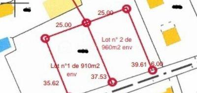 Terrain seul à Tours en Indre-et-Loire (37) de 910 m² à vendre au prix de 69900€ - 2