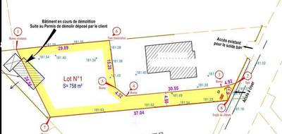 Terrain seul à Mondonville en Haute-Garonne (31) de 758 m² à vendre au prix de 129000€ - 4