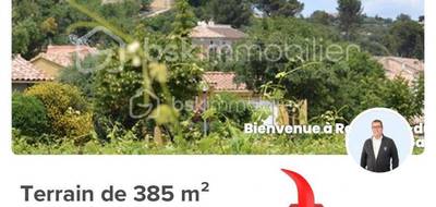 Terrain seul à Rochefort-du-Gard en Gard (30) de 385 m² à vendre au prix de 145000€ - 1