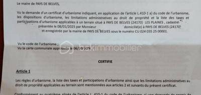 Terrain seul à Pays de Belvès en Dordogne (24) de 3150 m² à vendre au prix de 47000€ - 4