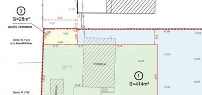 Terrain seul à Saintry-sur-Seine en Essonne (91) de 414 m² à vendre au prix de 190750€ - 1