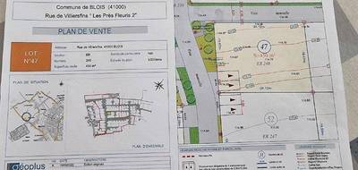 Terrain seul à Blois en Loir-et-Cher (41) de 450 m² à vendre au prix de 59000€ - 3
