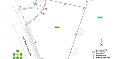 Terrain seul à Les Fougerêts en Morbihan (56) de 1171 m² à vendre au prix de 26933€ - 1