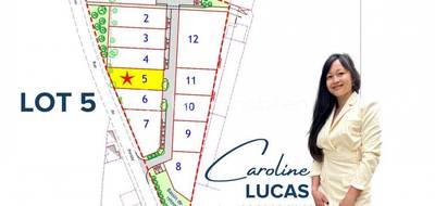 Terrain seul à Plomodiern en Finistère (29) de 510 m² à vendre au prix de 60100€ - 1