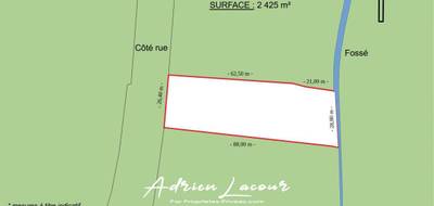 Terrain seul à Romorantin-Lanthenay en Loir-et-Cher (41) de 2425 m² à vendre au prix de 128190€ - 2