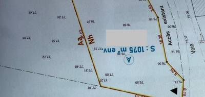 Terrain seul à Molac en Morbihan (56) de 1075 m² à vendre au prix de 66000€ - 2