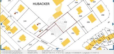 Terrain seul à Thann en Haut-Rhin (68) de 928 m² à vendre au prix de 123200€ - 3