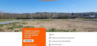 Terrain seul à Vire Normandie en Calvados (14) de 511 m² à vendre au prix de 26506€ - 1