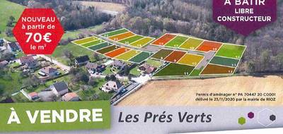 Terrain seul à Rioz en Haute-Saône (70) de 763 m² à vendre au prix de 66400€ - 3