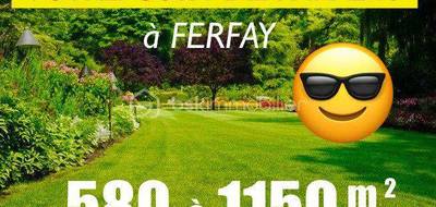 Terrain seul à Ferfay en Pas-de-Calais (62) de 580 m² à vendre au prix de 44000€ - 1