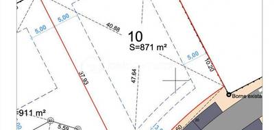 Terrain seul à Montbeton en Tarn-et-Garonne (82) de 870 m² à vendre au prix de 91000€ - 1