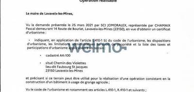 Terrain seul à Montluçon en Allier (03) de 4786 m² à vendre au prix de 48000€ - 2