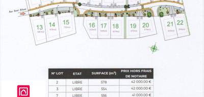 Terrain seul à Grandvilliers en Oise (60) de 510 m² à vendre au prix de 44100€ - 3
