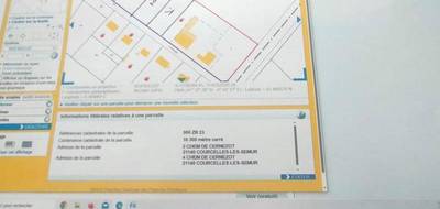Terrain seul à Courcelles-lès-Semur en Côte-d'Or (21) de 1497 m² à vendre au prix de 35000€ - 3