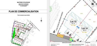 Terrain seul à Gévezé en Ille-et-Vilaine (35) de 427 m² à vendre au prix de 135000€ - 2
