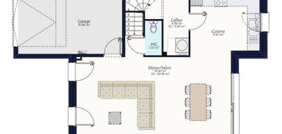 Programme terrain + maison à La Roche-Blanche en Loire-Atlantique (44) de 394 m² à vendre au prix de 258400€ - 3