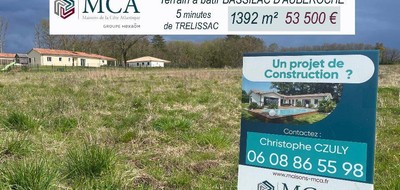 Terrain seul à Bassillac et Auberoche en Dordogne (24) de 1392 m² à vendre au prix de 53500€
