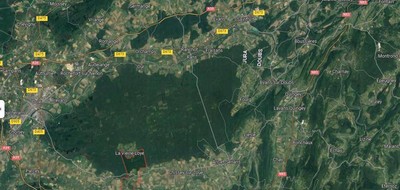 Terrain seul à Montbarrey en Jura (39) de 1087 m² à vendre au prix de 38000€