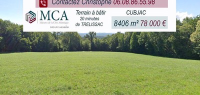 Terrain seul à Trélissac en Dordogne (24) de 8406 m² à vendre au prix de 78000€