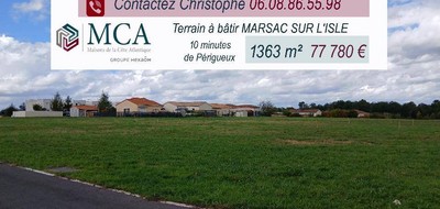 Terrain seul à Périgueux en Dordogne (24) de 1363 m² à vendre au prix de 77780€