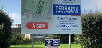 Terrain seul à Courçon en Charente-Maritime (17) de 367 m² à vendre au prix de 59000€