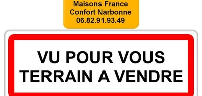 Terrain seul à Ferrals-les-Corbières en Aude (11) de 475 m² à vendre au prix de 59500€