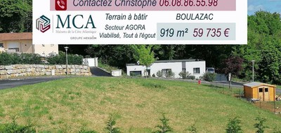 Terrain seul à Boulazac Isle Manoire en Dordogne (24) de 919 m² à vendre au prix de 59735€