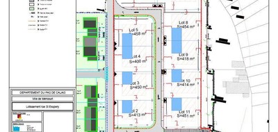 Terrain seul à Méricourt en Pas-de-Calais (62) de 558 m² à vendre au prix de 79000€