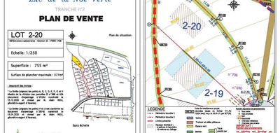 Terrain seul à Ploërmel en Morbihan (56) de 755 m² à vendre au prix de 56625€