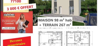 Programme terrain + maison à Nanteuil-lès-Meaux en Seine-et-Marne (77) de 269 m² à vendre au prix de 306800€