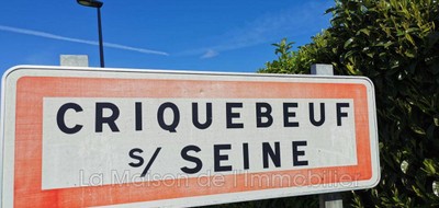 Terrain seul à Criquebeuf-sur-Seine en Eure (27) de 1200 m² à vendre au prix de 91900€