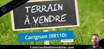 Terrain seul à Carignan en Ardennes (08) de 833 m² à vendre au prix de 39000€