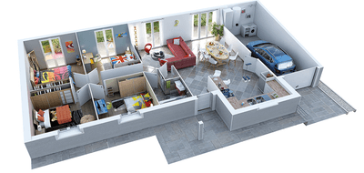 Programme terrain + maison à La Frette en Isère (38) de 600 m² à vendre au prix de 301777€ - 2