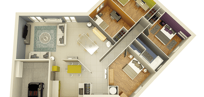 Programme terrain + maison à Tullins en Isère (38) de 1000 m² à vendre au prix de 354293€ - 2