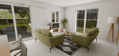 Programme terrain + maison à Sermérieu en Isère (38) de 721 m² à vendre au prix de 299800€ - 3