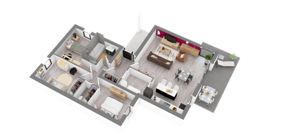 Programme terrain + maison à Le Crouais en Ille-et-Vilaine (35) de 95 m² à vendre au prix de 226646€ - 3