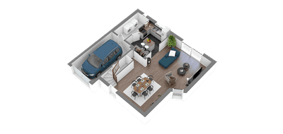 Programme terrain + maison à La Vicomté-sur-Rance en Côtes-d'Armor (22) de 89 m² à vendre au prix de 244000€ - 4
