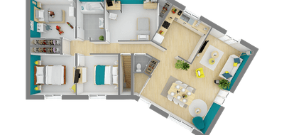 Programme terrain + maison à Albussac en Corrèze (19) de 92 m² à vendre au prix de 177905€ - 4