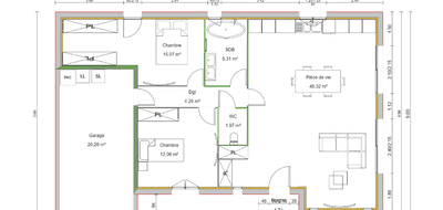 Programme terrain + maison à Saint-Georges-de-Reneins en Rhône (69) de 91 m² à vendre au prix de 284000€ - 2