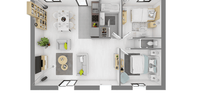 Programme terrain + maison à La Gravelle en Mayenne (53) de 68 m² à vendre au prix de 177392€ - 4