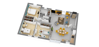Programme terrain + maison à Toury en Eure-et-Loir (28) de 662 m² à vendre au prix de 183947€ - 3