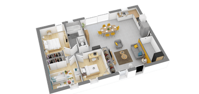 Programme terrain + maison à Chécy en Loiret (45) de 524 m² à vendre au prix de 215569€ - 3