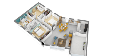 Programme terrain + maison à Scorbé-Clairvaux en Vienne (86) de 1500 m² à vendre au prix de 207804€ - 3