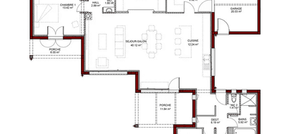 Programme terrain + maison à Val de Virvée en Gironde (33) de 135 m² à vendre au prix de 357460€ - 2
