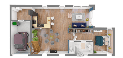 Programme terrain + maison à Cuers en Var (83) de 420 m² à vendre au prix de 450000€ - 4
