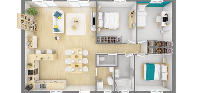 Programme terrain + maison à Le Thor en Vaucluse (84) de 672 m² à vendre au prix de 317000€ - 3