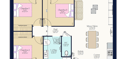 Programme terrain + maison à Morannes sur Sarthe-Daumeray en Maine-et-Loire (49) de 1000 m² à vendre au prix de 168240€ - 3