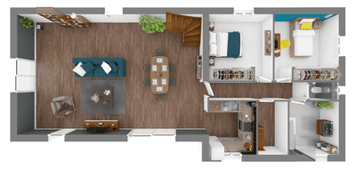 Programme terrain + maison à Pierrevert en Alpes-de-Haute-Provence (04) de 759 m² à vendre au prix de 413328€ - 3