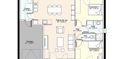 Programme terrain + maison à Secondigny en Deux-Sèvres (79) de 420 m² à vendre au prix de 152630€ - 3